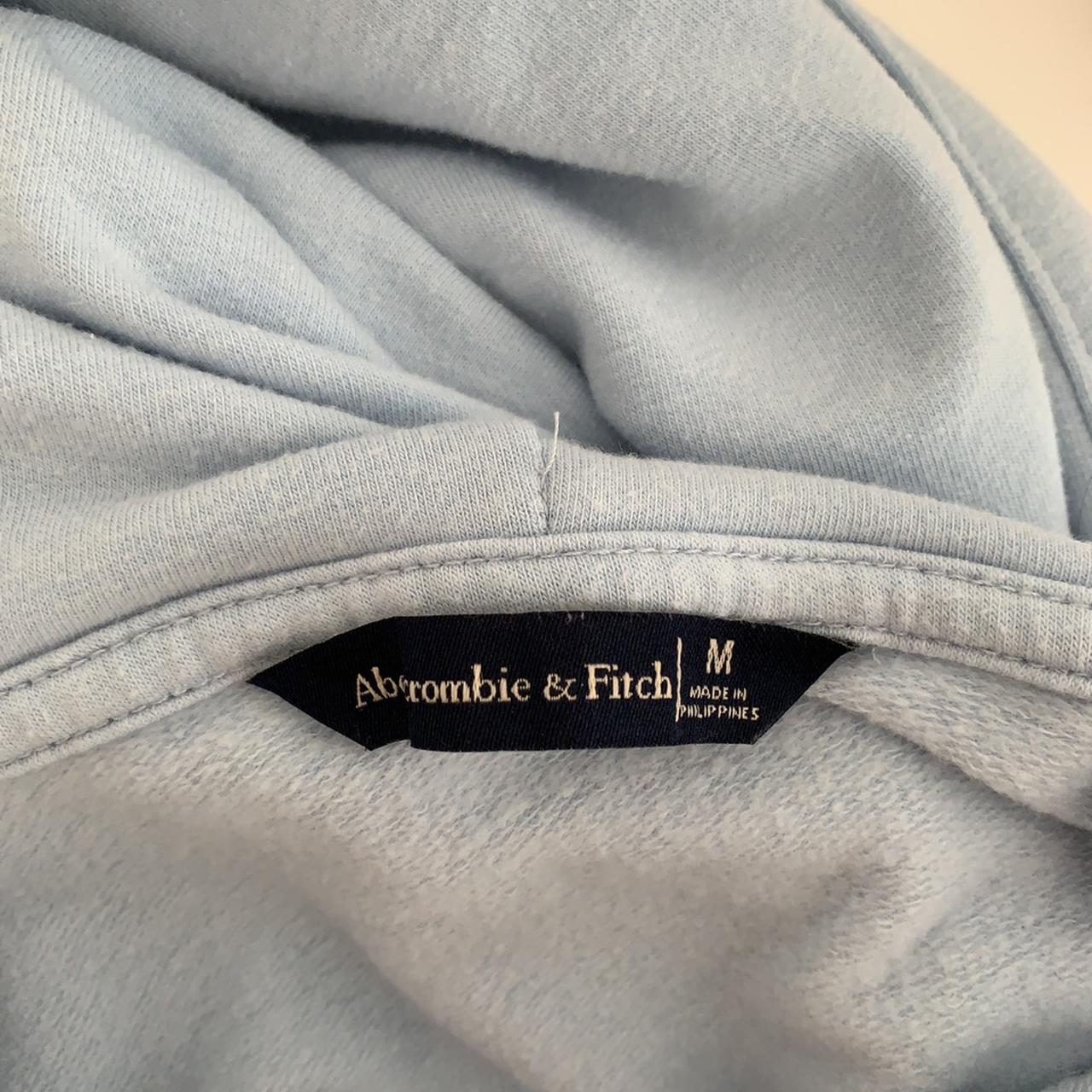 baby blue abercrombie and fitch cropped... - Depop