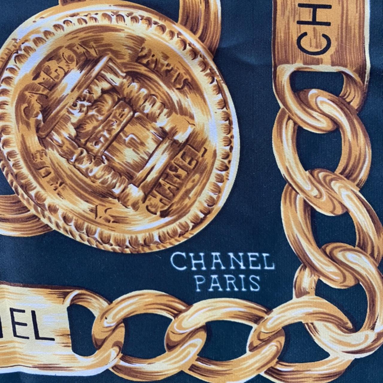 Vintage Chanel Silk Chainlink Scarf
