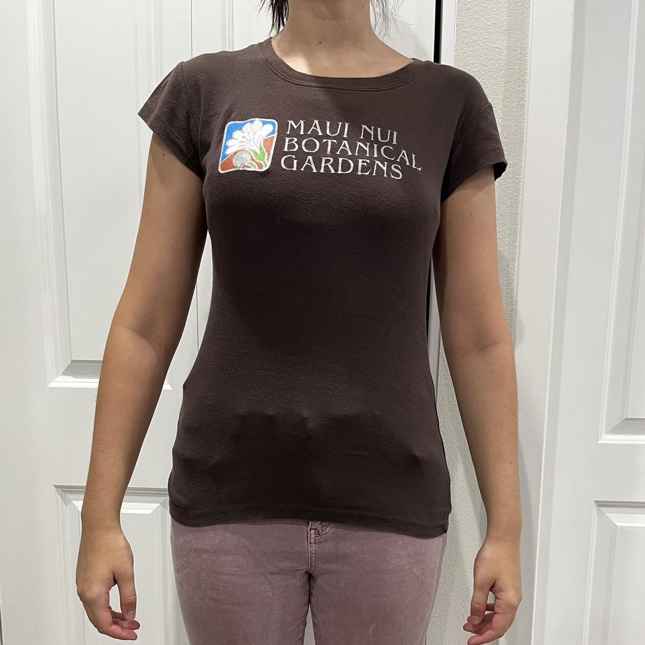 Bella Vita Women's Brown and Burgundy T-shirt (4)