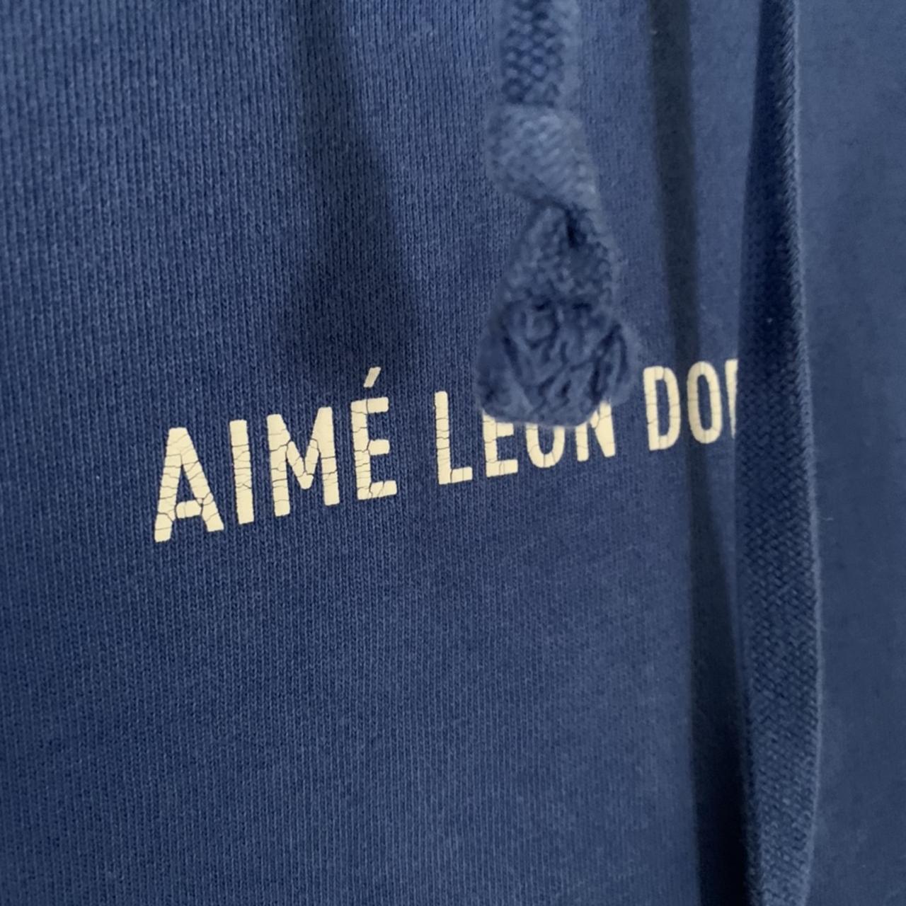 Hoodie Navy Logo Hoodie Aime Leon Dore Blue Sweatshirt Aimé Léon
