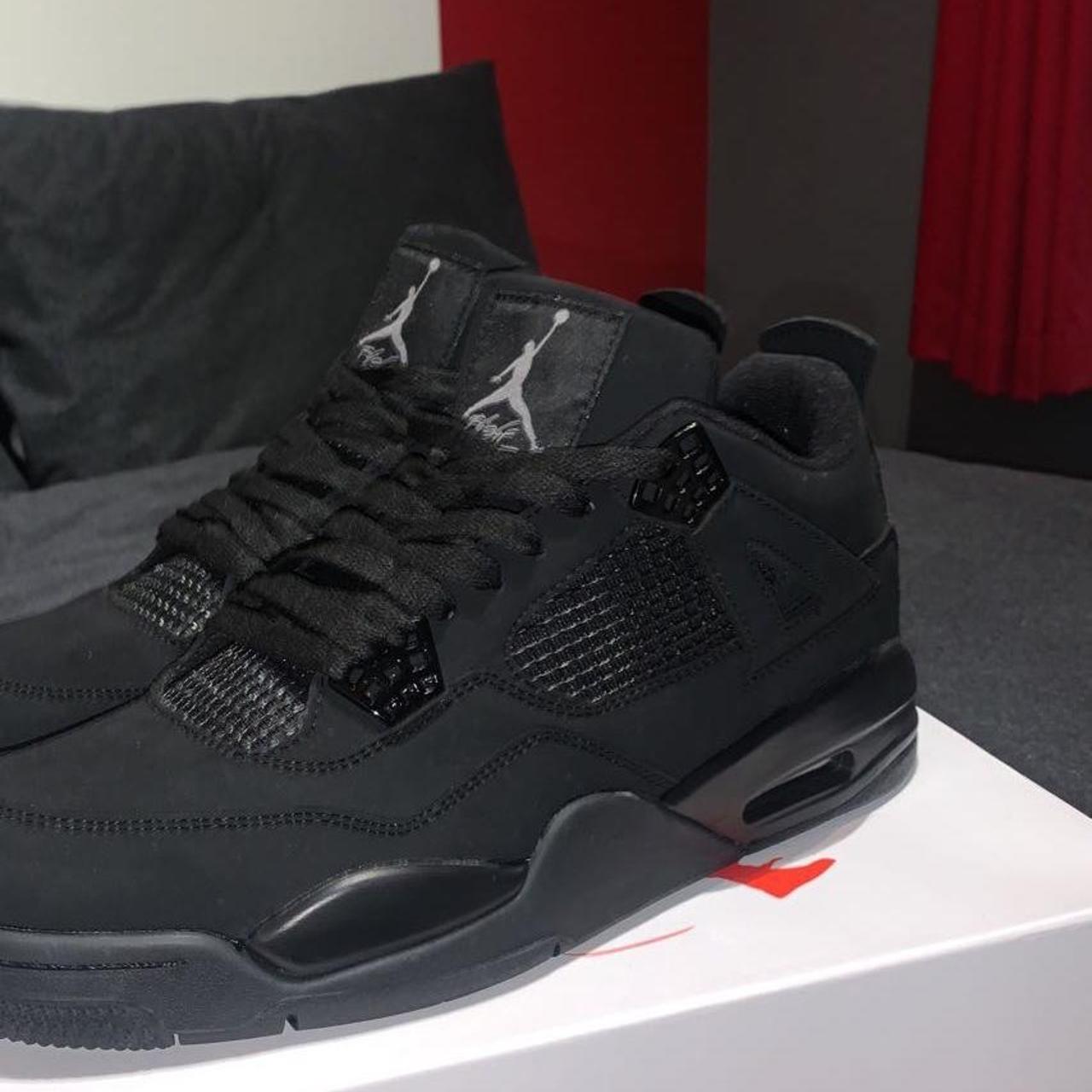 Jordan 4 Black cats High Quality reps Any size... Depop