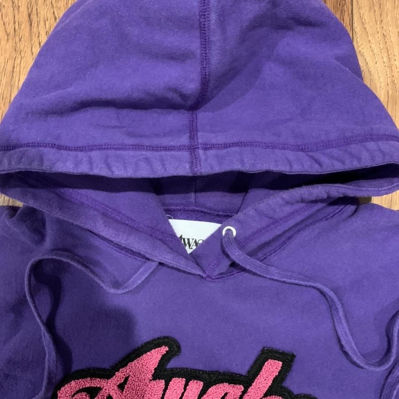 ITEM: Awake Chenille hoodie COLOR: Purple SIZE:... - Depop