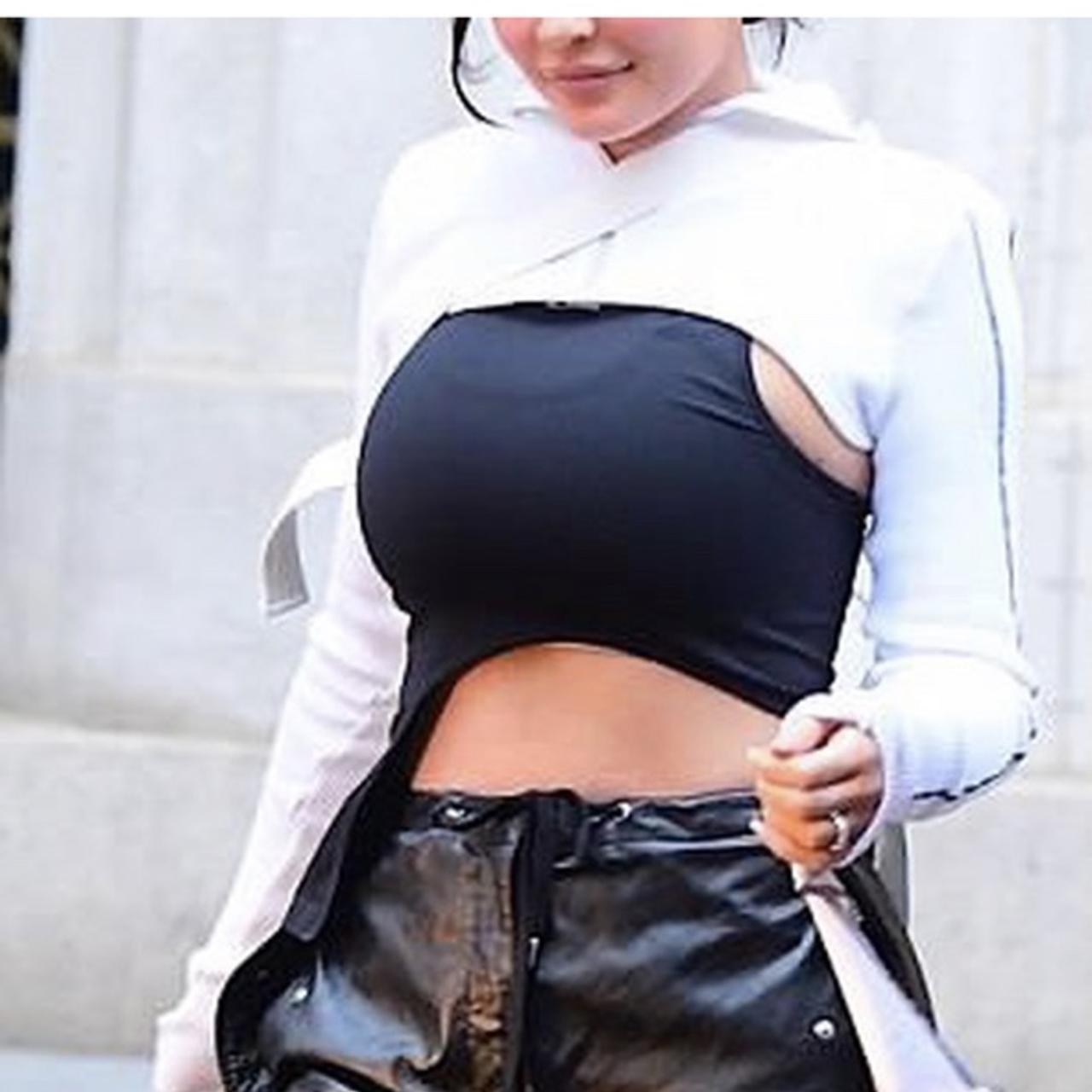Kylie Jenner inspired cropped hoodie in