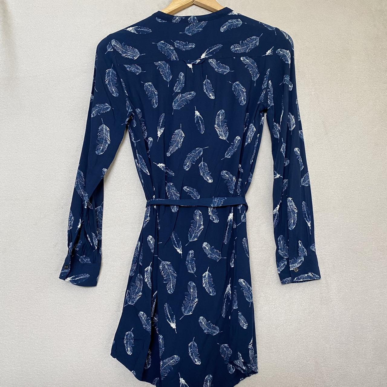 Banana Republic Womens Blue And White Dress Depop