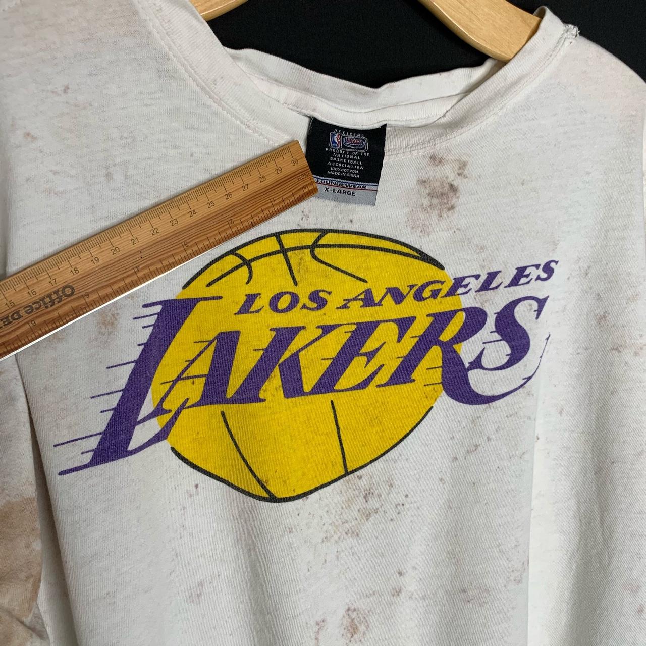 los angeles lakers vintage crewneck sweatshirt! gold - Depop