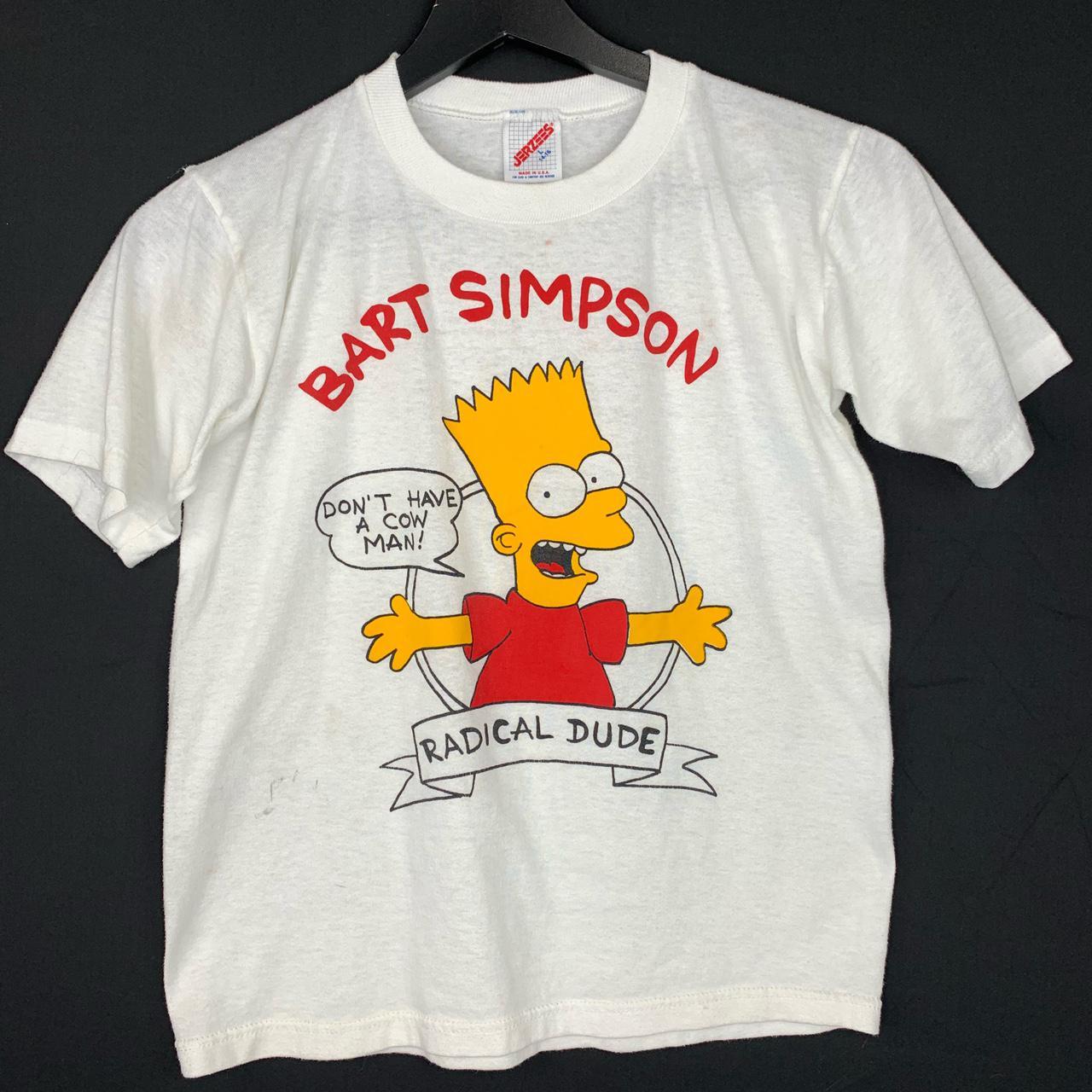 Bart Simpson Cool Your Jets Vintage 1990 Single Stitch SSI Movie Promo –  thefuzzyfelt