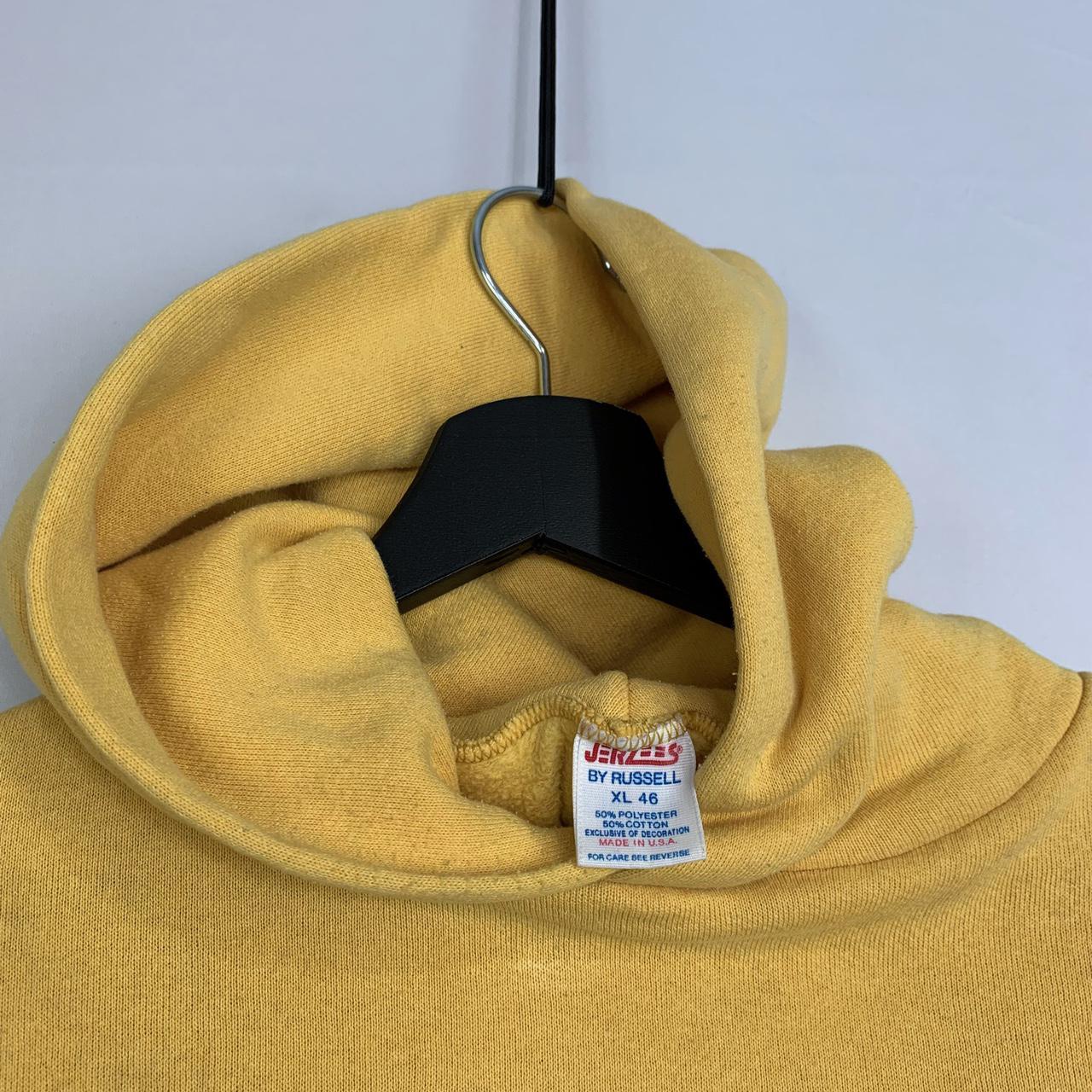 Vintage 1985 Mustard Yellow Tulsa University Hoodie... Depop