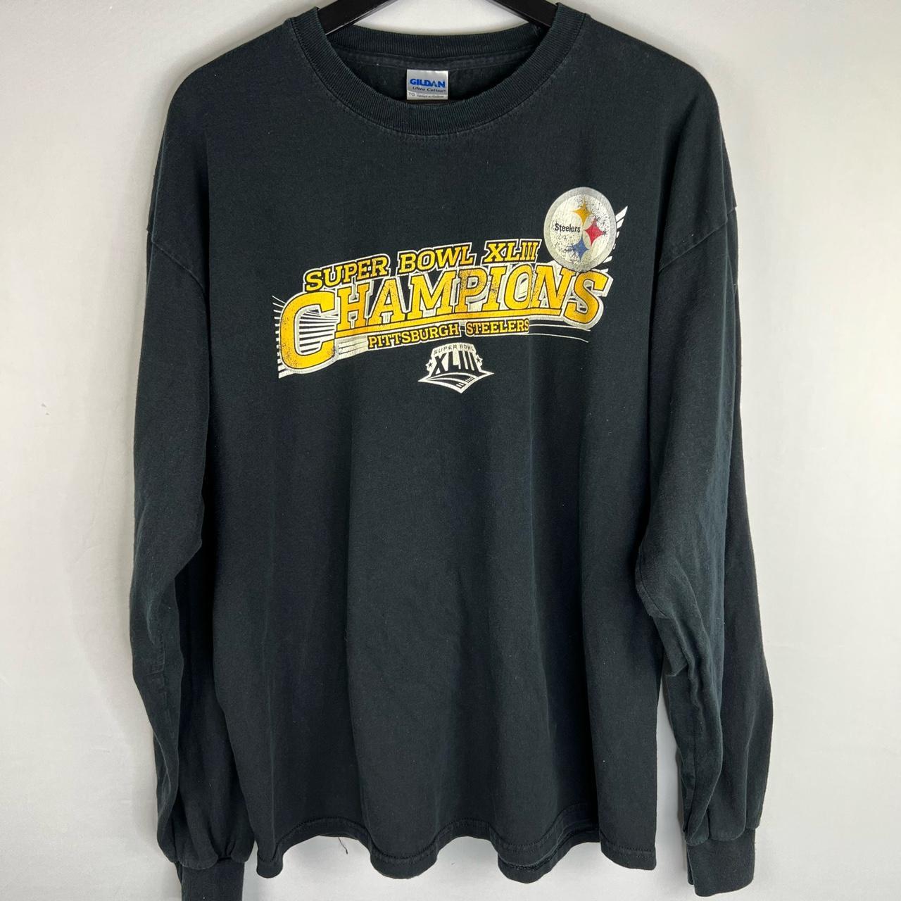 Vintage Pittsburgh Steelers sweatshirt, NFL Super Bowl graphic crewneck -  XXL, grey