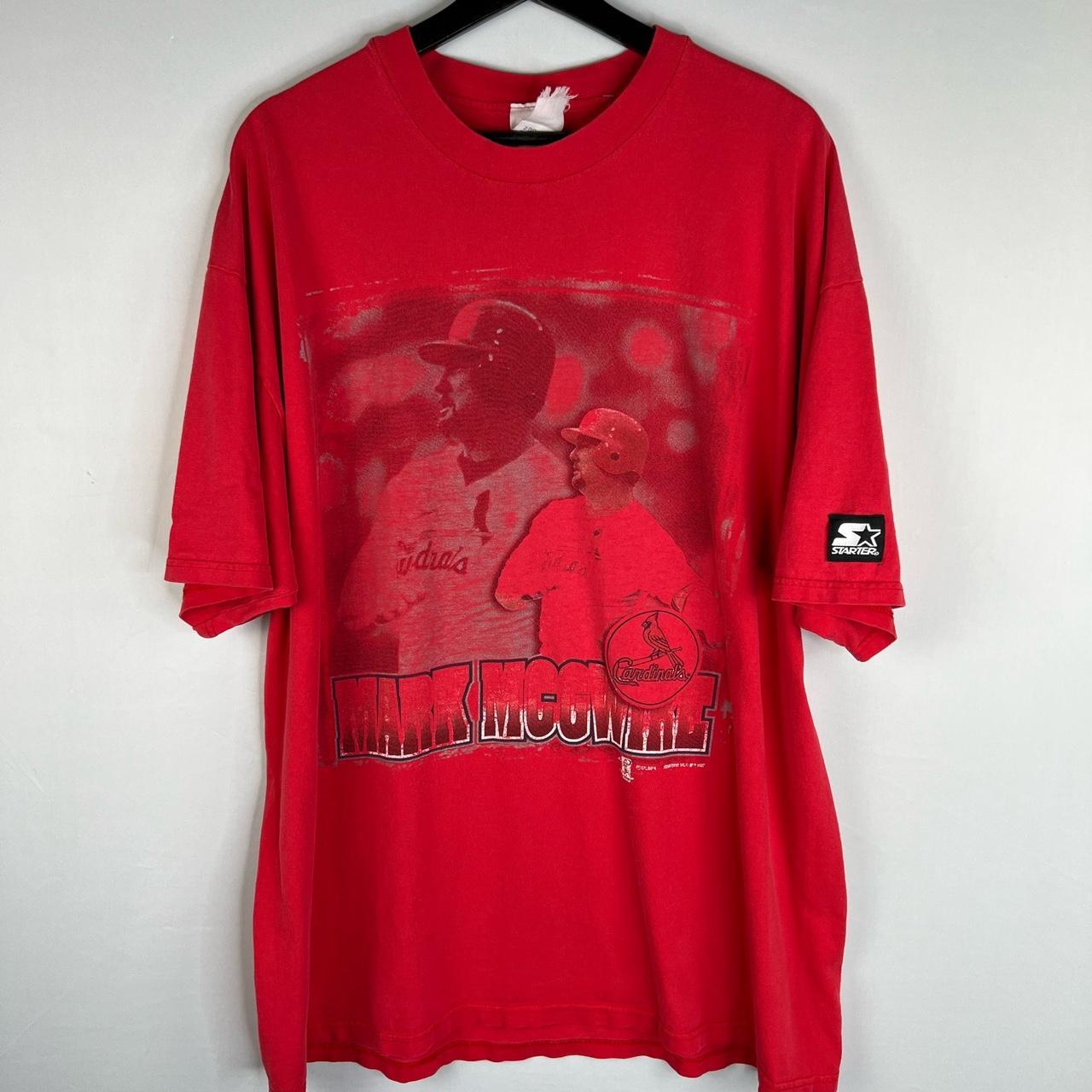 Vintage Starter MARK McGWIRE St Louis Cardinals Mens - Depop