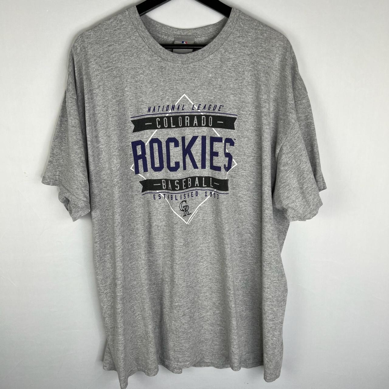 Vintage 2000s Rockies T Shirt MLB Baseball - Depop