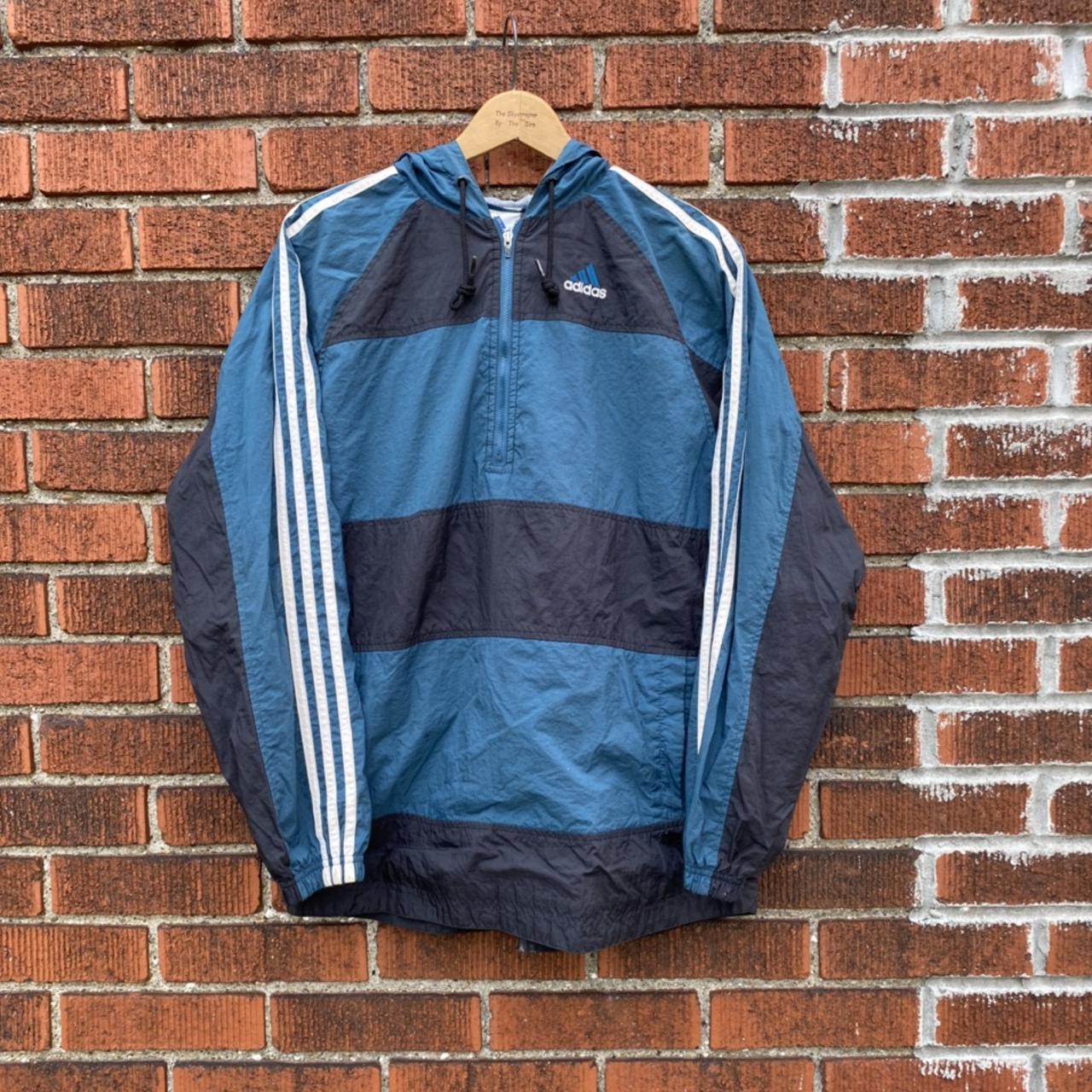 Vintage Adidas Big Logo orders Colorblock With Three Stripes Black & Grey