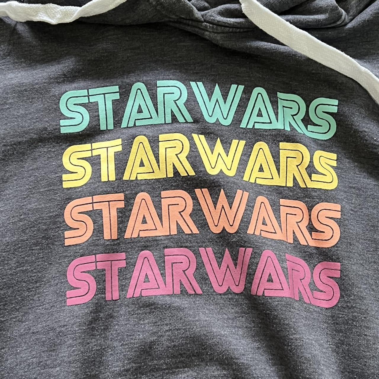 Star Wars Women's Grey Hoodie Size medium Star Wars... - Depop