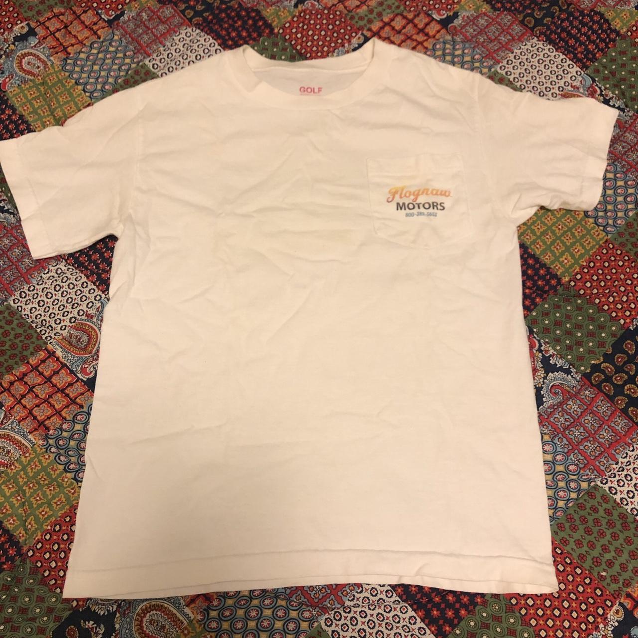 Flognaw motors white t shirt - Golf wang / tyler... - Depop