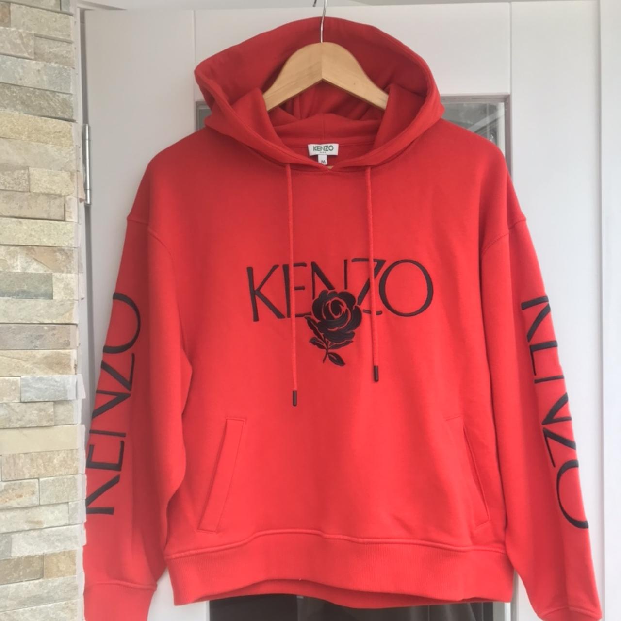 Red 2024 kenzo hoodie