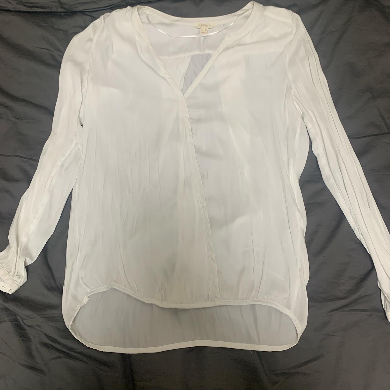 white blouse from esprit - Depop