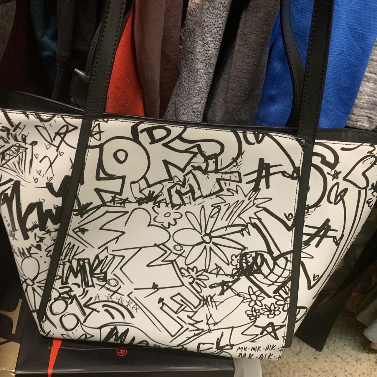 Michael kors whitney large graffiti leather tote sale