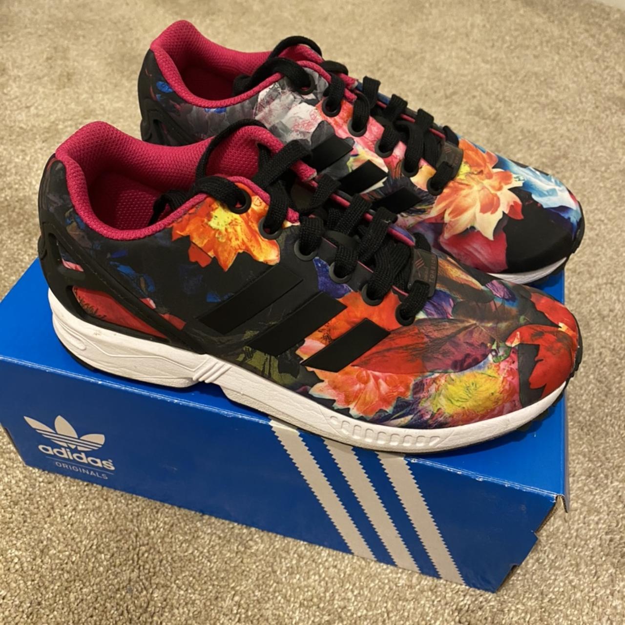 Adidas zx clearance flux multicolor floral