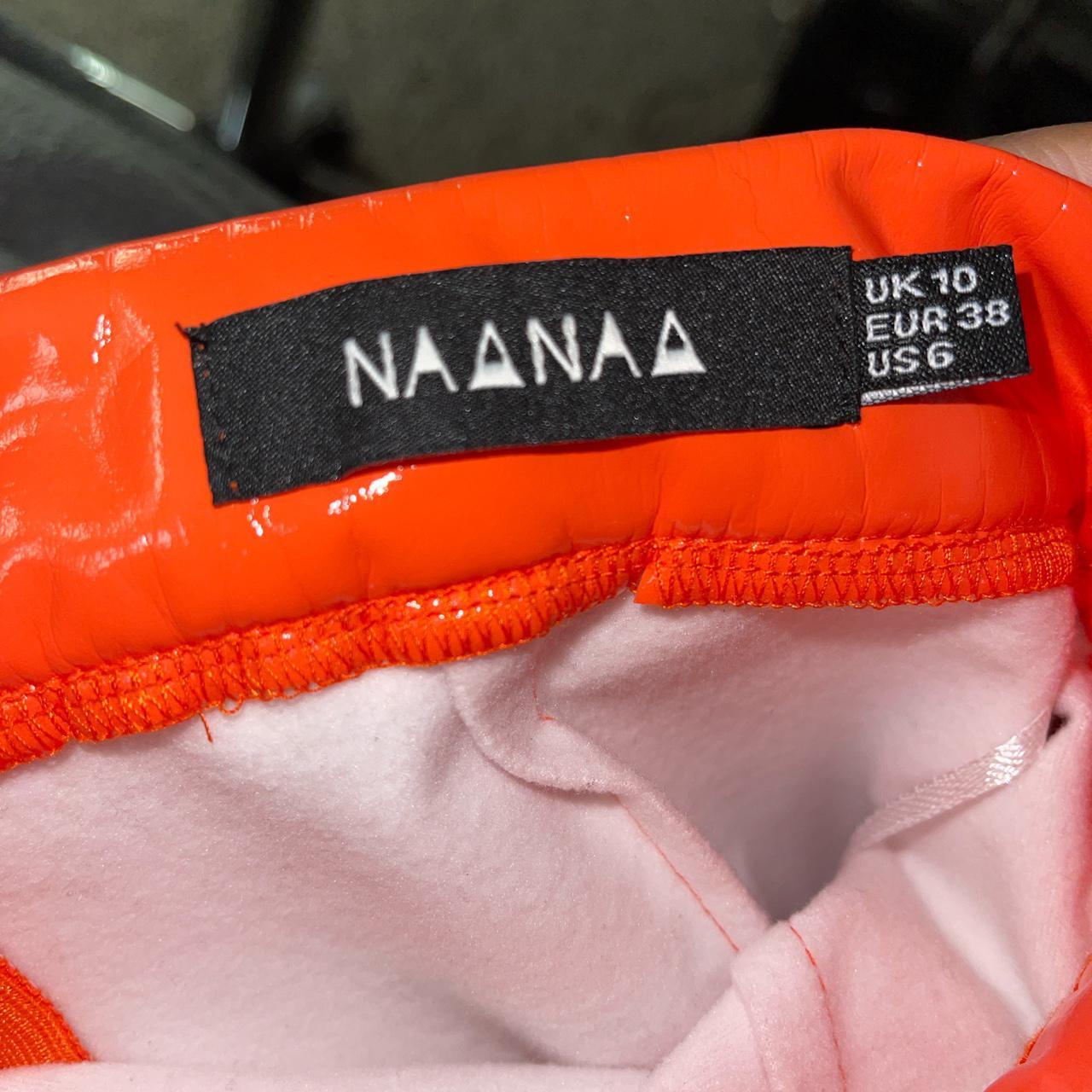 Product Image 3 - Naanaa orange leather skirt 

•