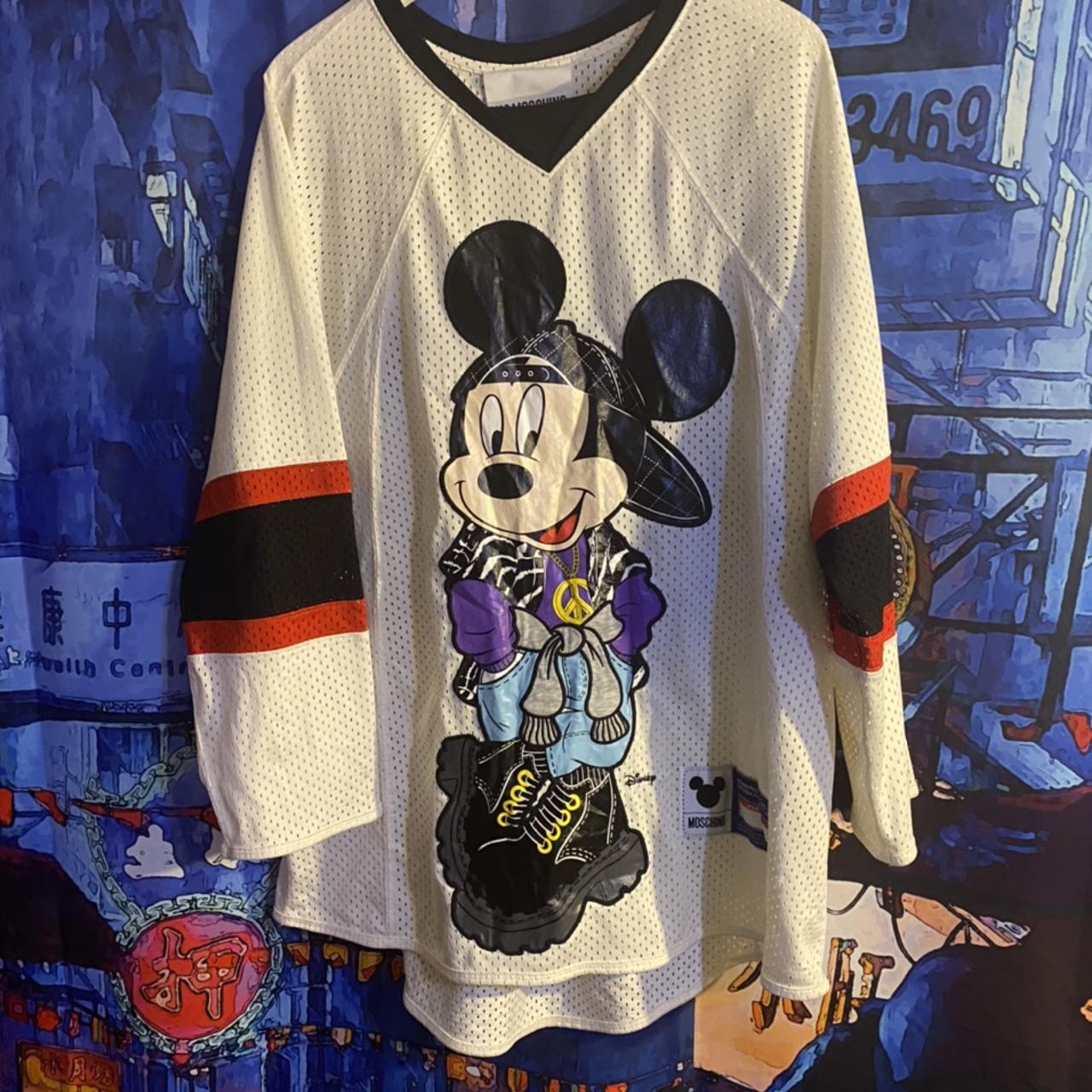 Moschino x H&M collab one size Mickey hockey jersey | Depop