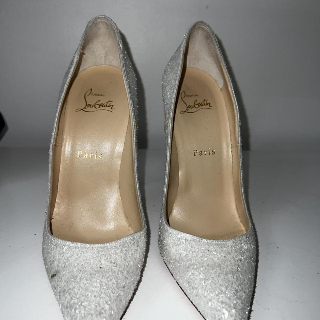 White 2024 sparkly louboutin