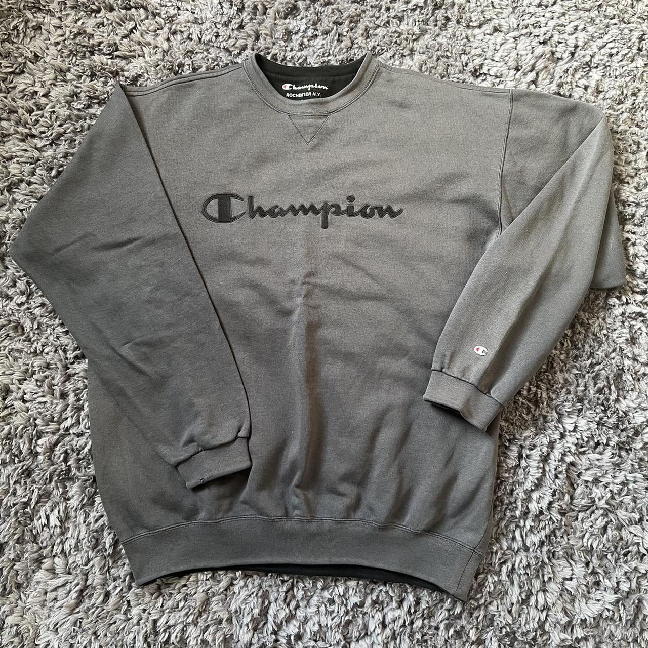 dark gray champion crewneck