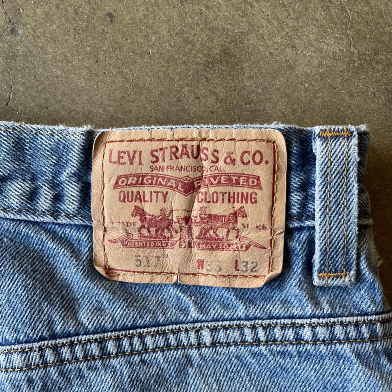 Vintage Levi’s 517 Lightwash 517s with subtle... - Depop