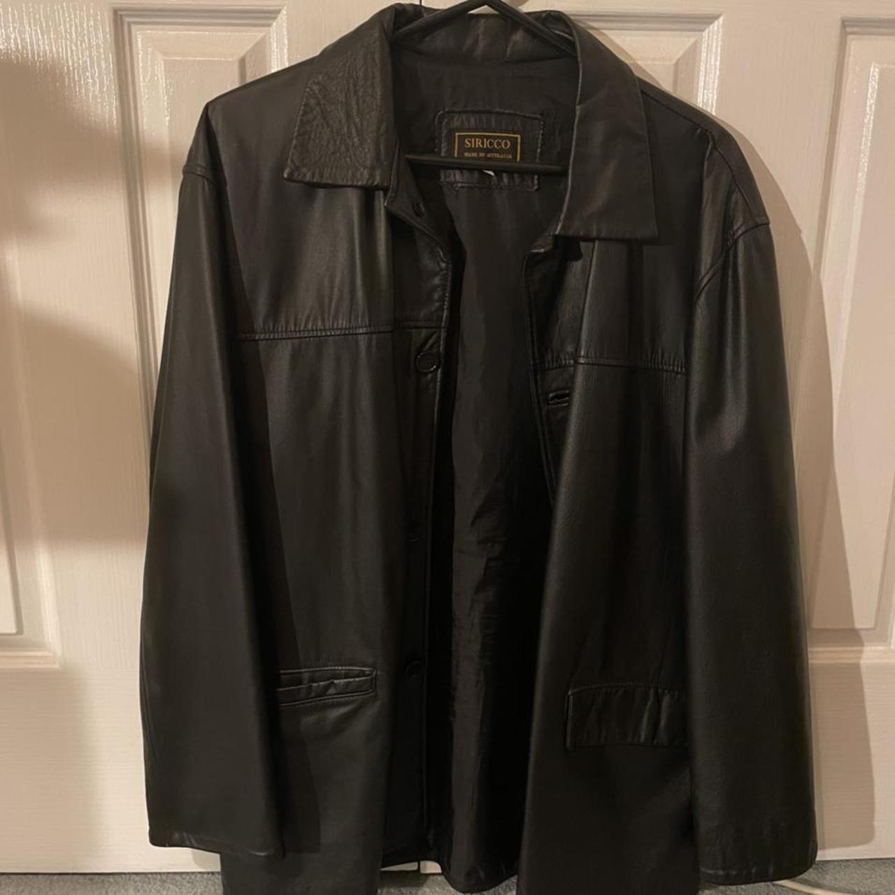 Vintage Sirocco leather jacket Size: Large Great... - Depop