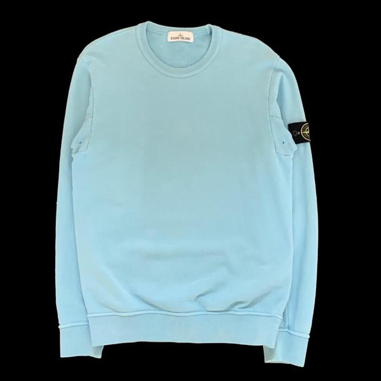 stone island sweatshirt baby blue