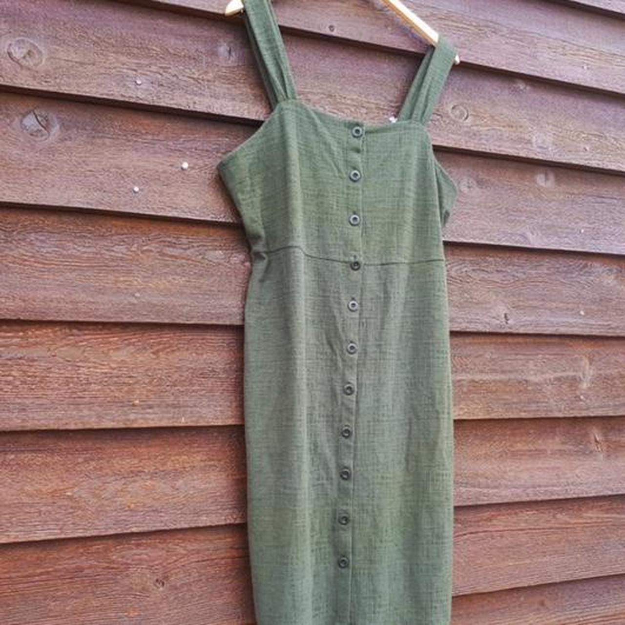 button down tank dress