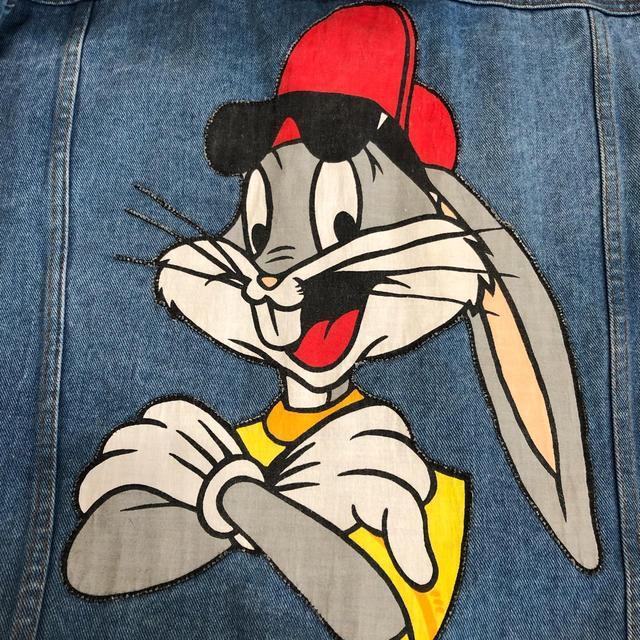 Vintage 1990s Bugs Bunny Looney Tunes Wool Varsity - Depop
