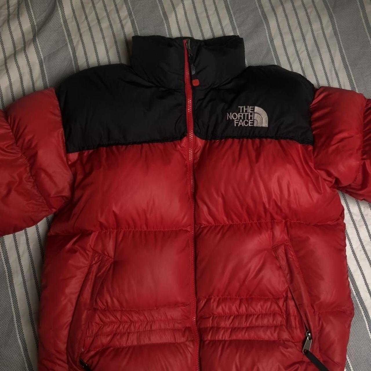 Red North Face Coat 700 nuptse Size: M #north... - Depop