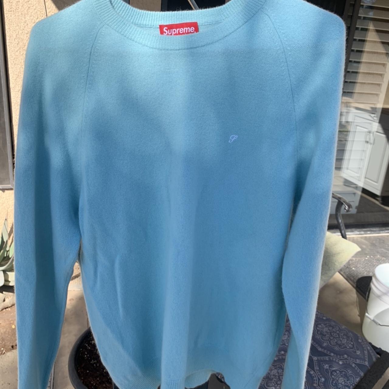 2017 supreme cashmere sweater 10/10 condition, v rare - Depop