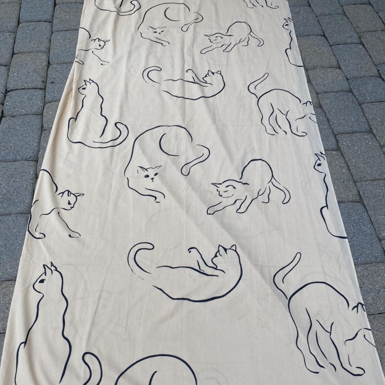 Made in the USA . Abstract cat print top sheet.... Depop