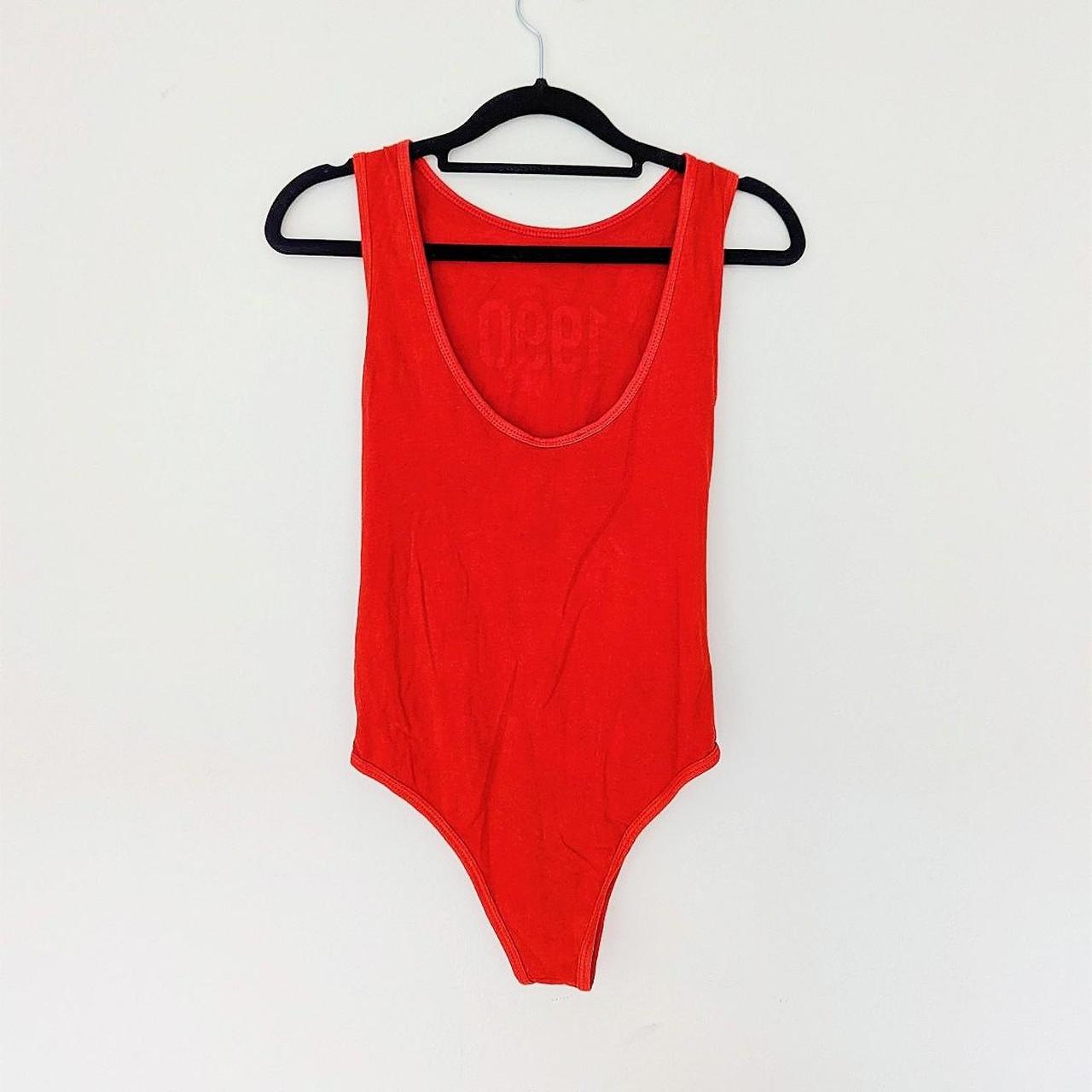 Zara Women's Red Bodysuit | Depop