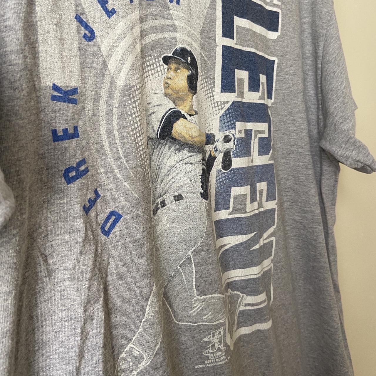 Vintage Derek Jeter jersey T-Shirt. Nice fade on a - Depop