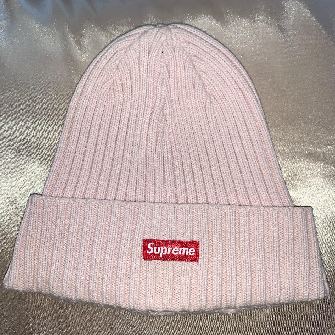 Supreme Over-dyed Baby Pink Box Logo Beanie... - Depop