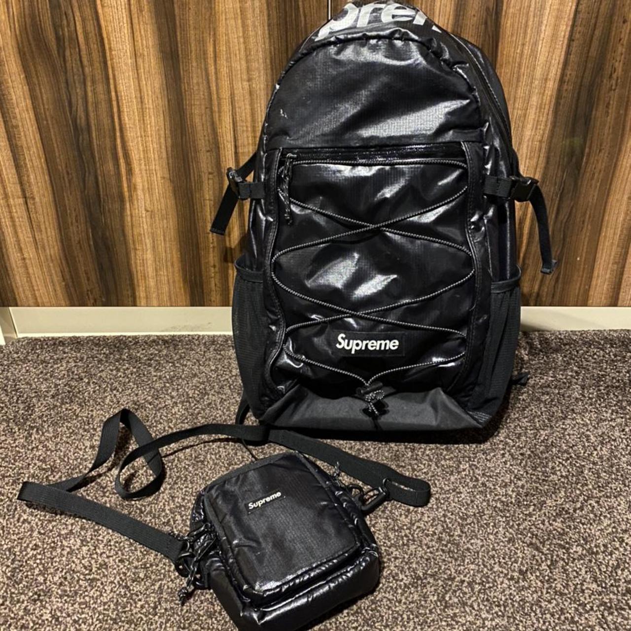 supreme fw17 black backpack