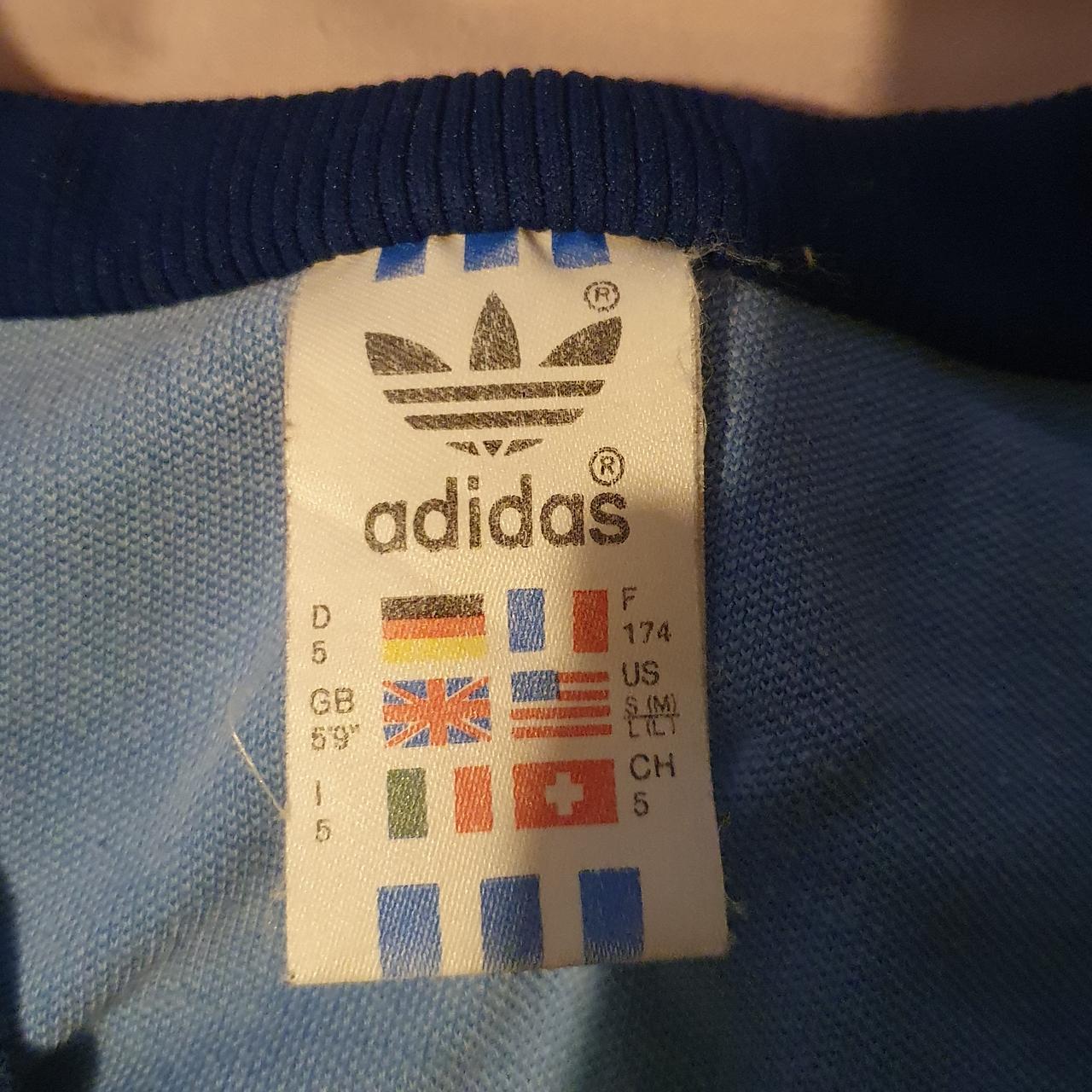 vintage Adidas shell suit Blue and darker blue super... - Depop