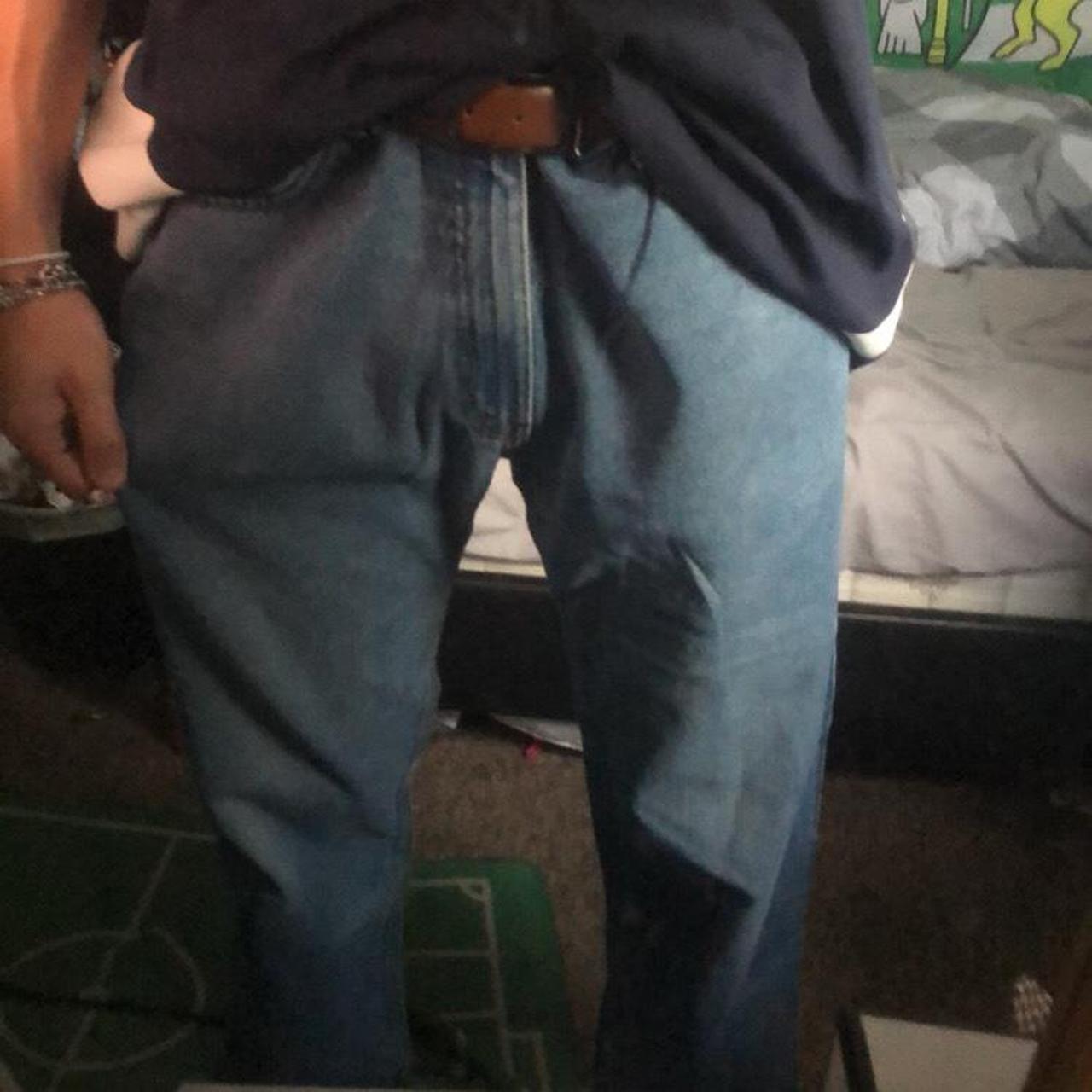 💓Custom pink gothic cross jeans 💓10/10 quality Depop