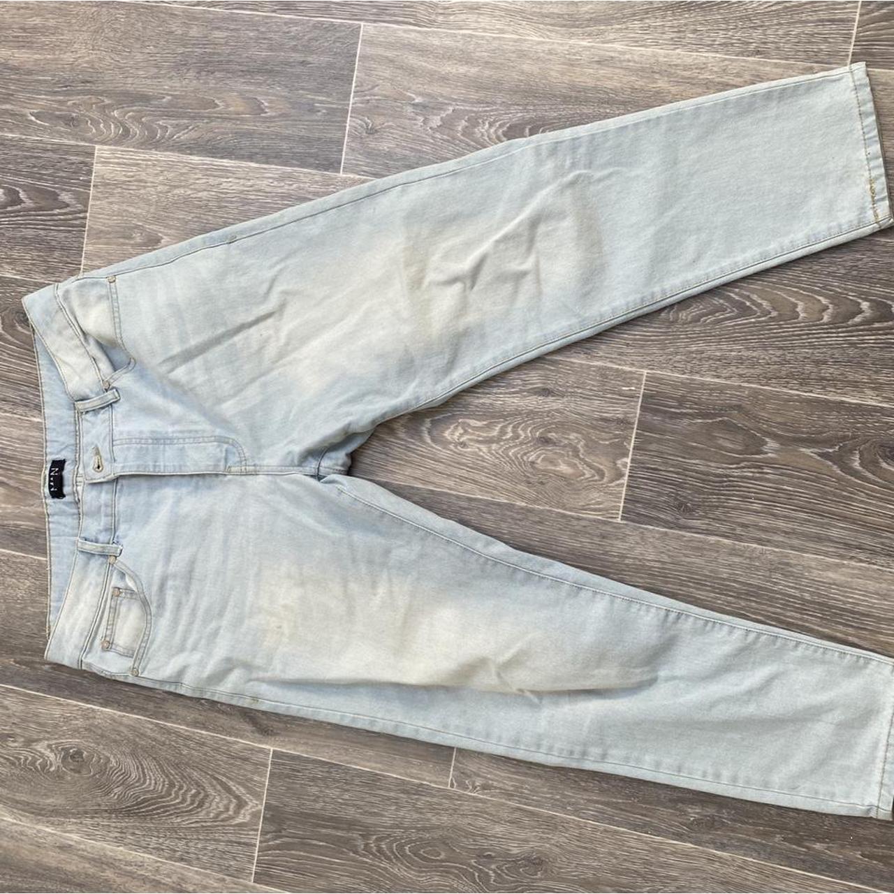 Shorts Di Jeans A Vita Alta - Blu Bleached - Foto 9