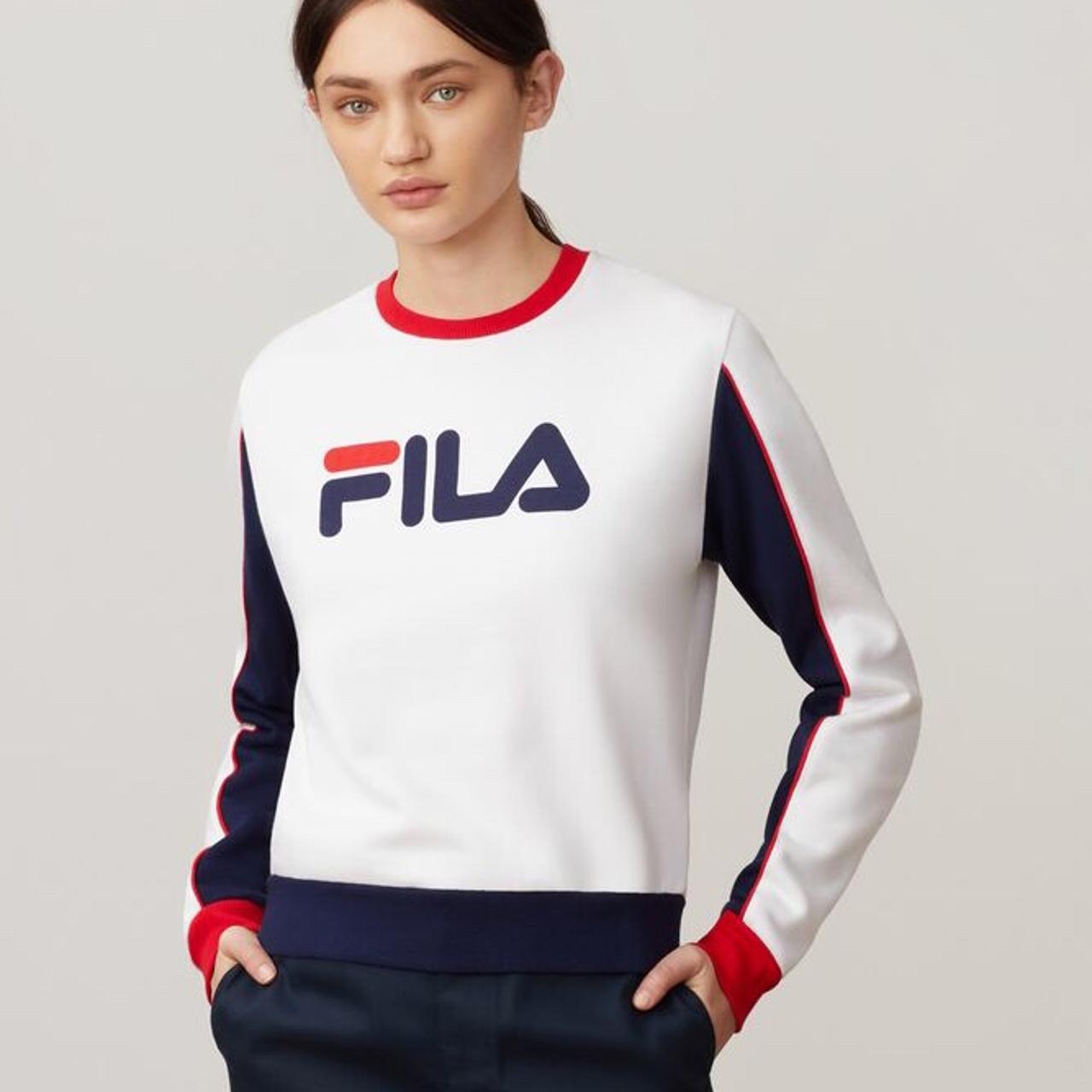 NWT Fila Nuria Color Block Sweatshirt Size: S Free - Depop