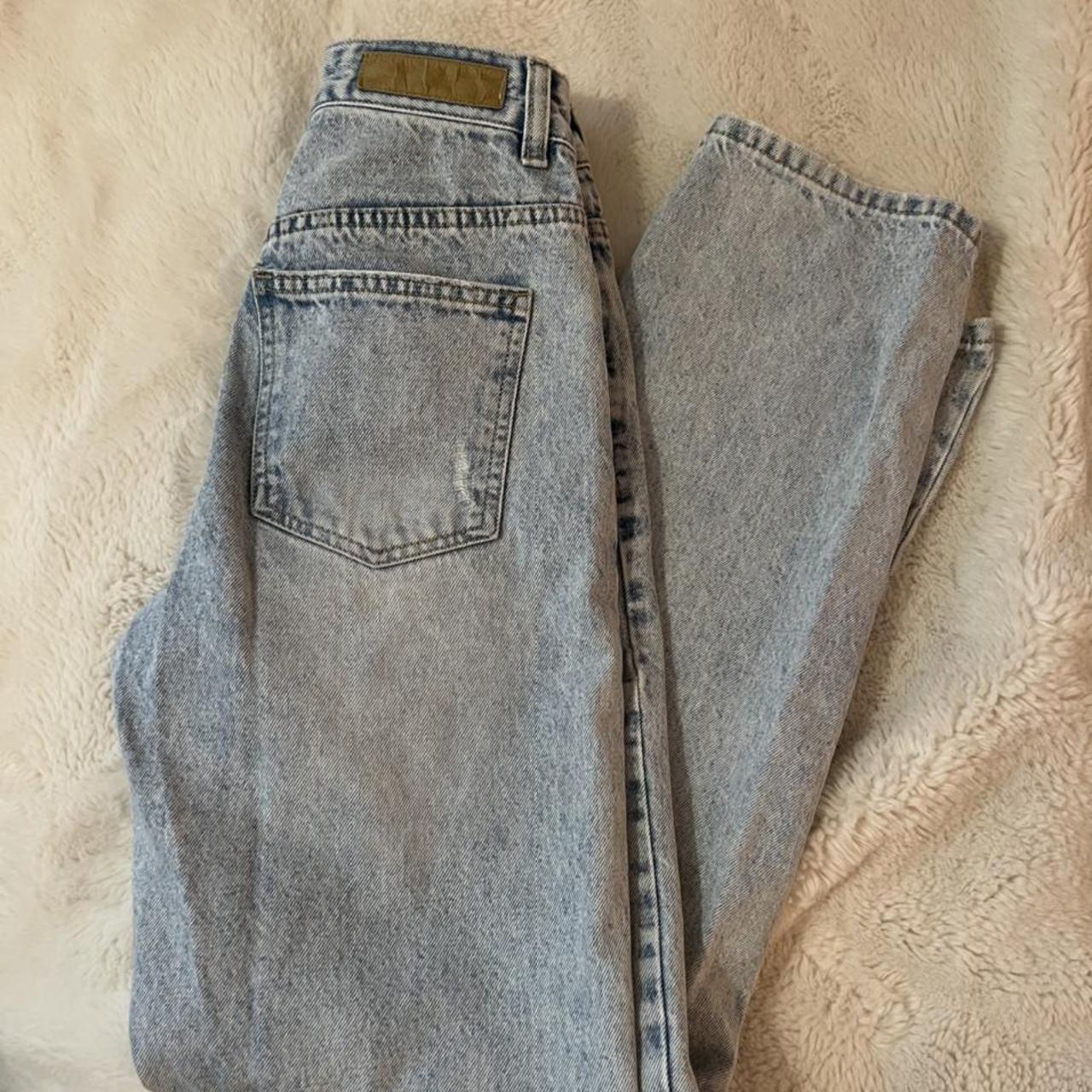Cotton on long straight leg ripped jeans Worn many... - Depop