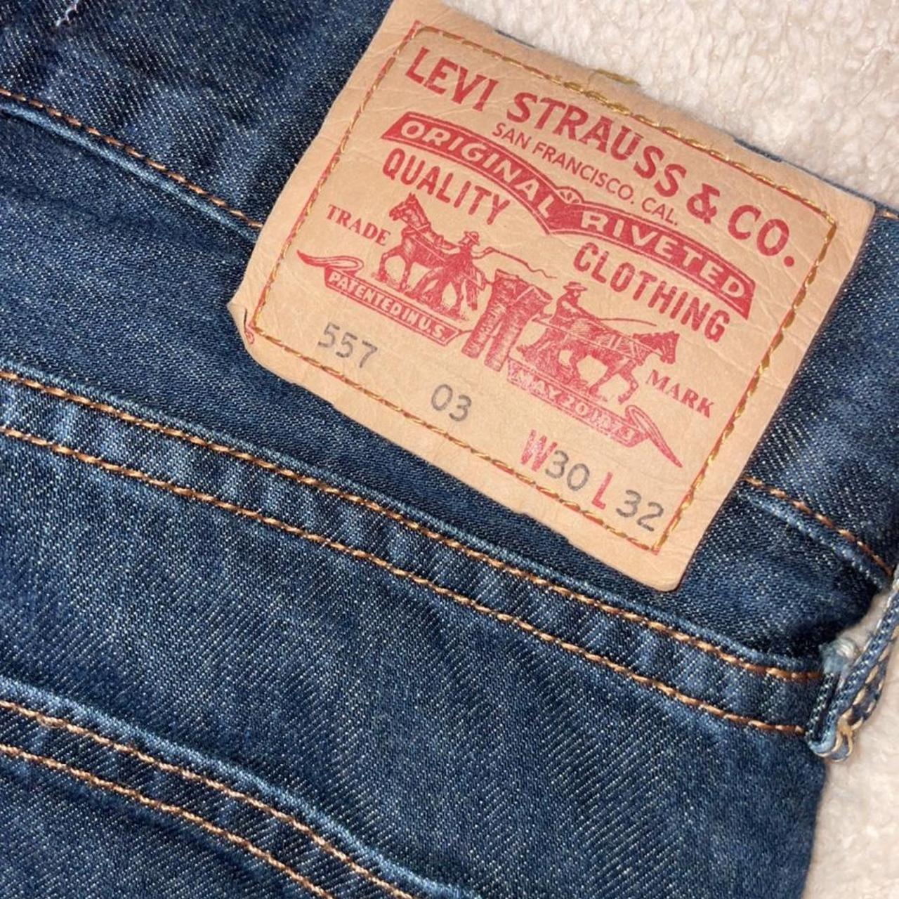 Levi’s jeans from 2000’s square straight leg waist... - Depop