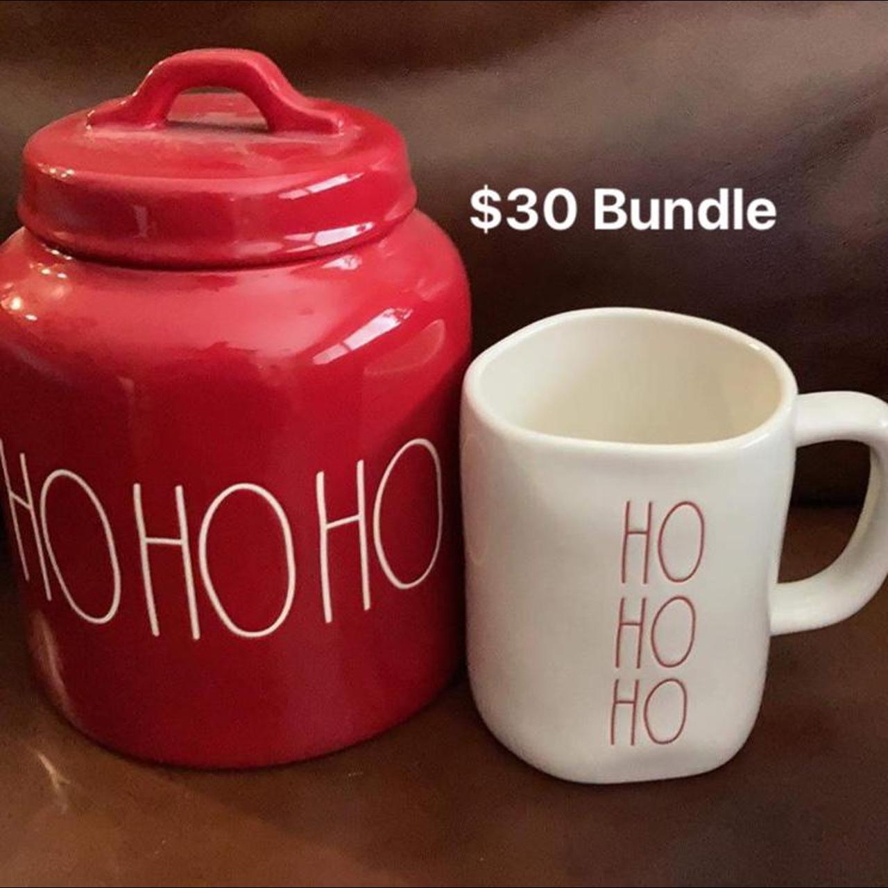 Rae Dunn Ho Ho Ho Canister And Mug Set Depop