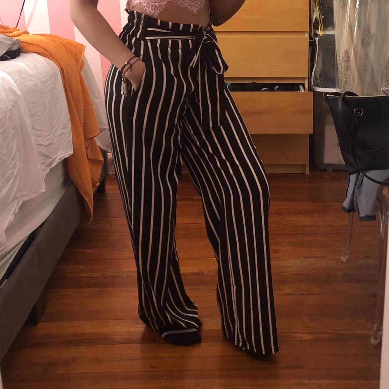 Wide Leg Striped dressy pants from Forever 21. It s