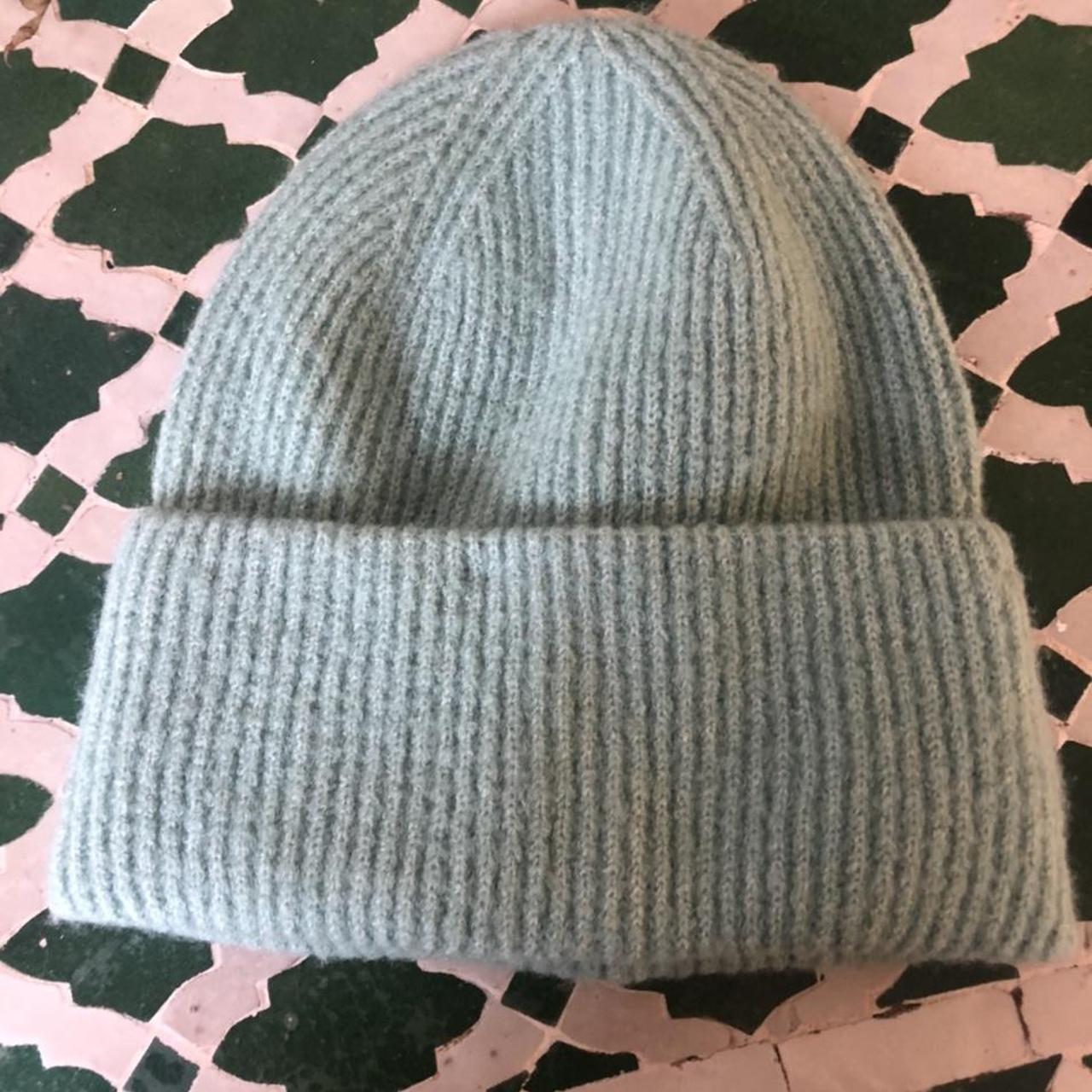 Cool sage coloured beanie - never worn ! Love the... - Depop