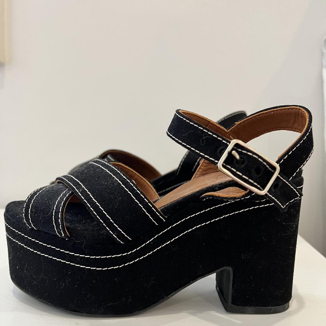 Castaner platform sandals Blue denim fabrication... - Depop