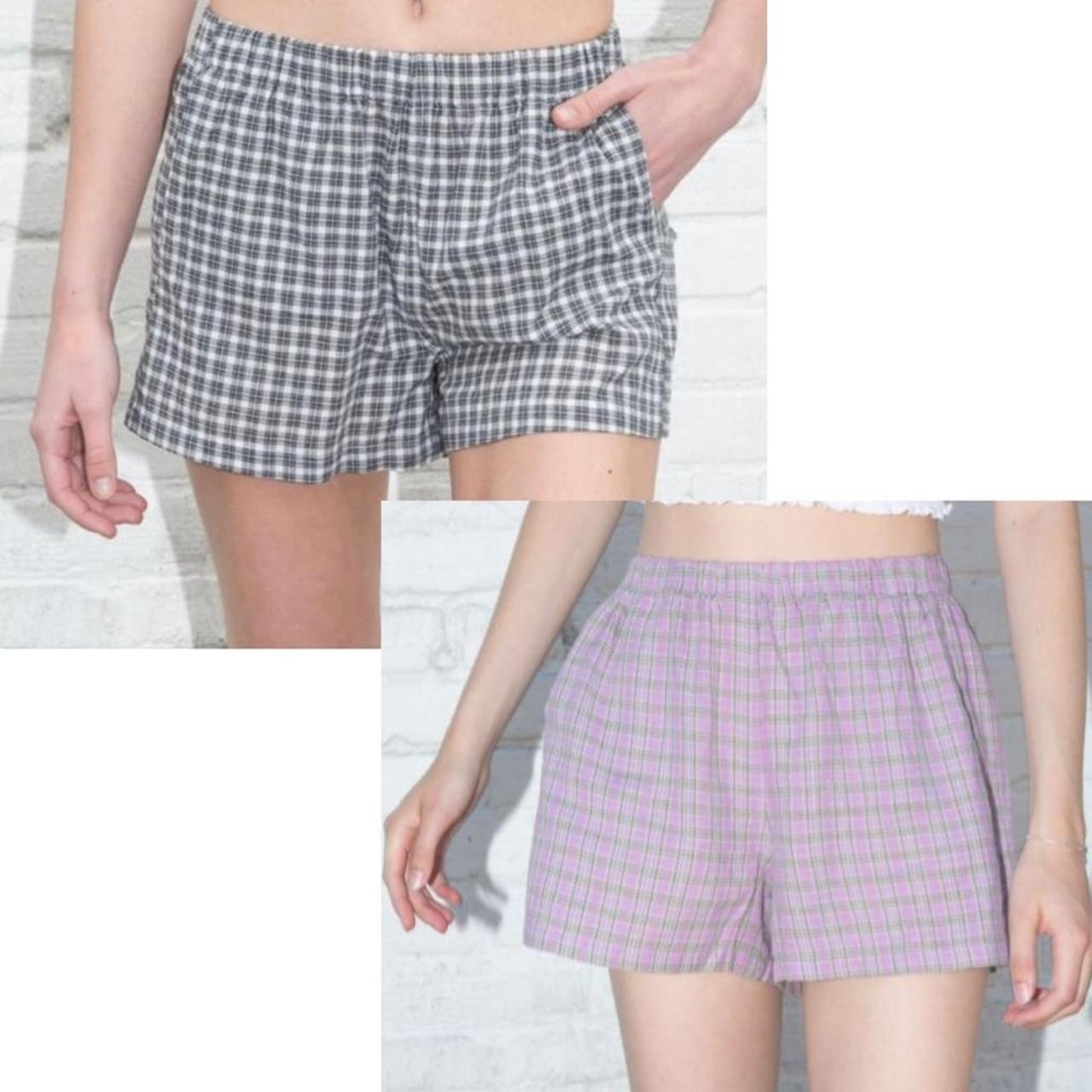 Brandy Melville plaid Logan shorts Listed in my... Depop