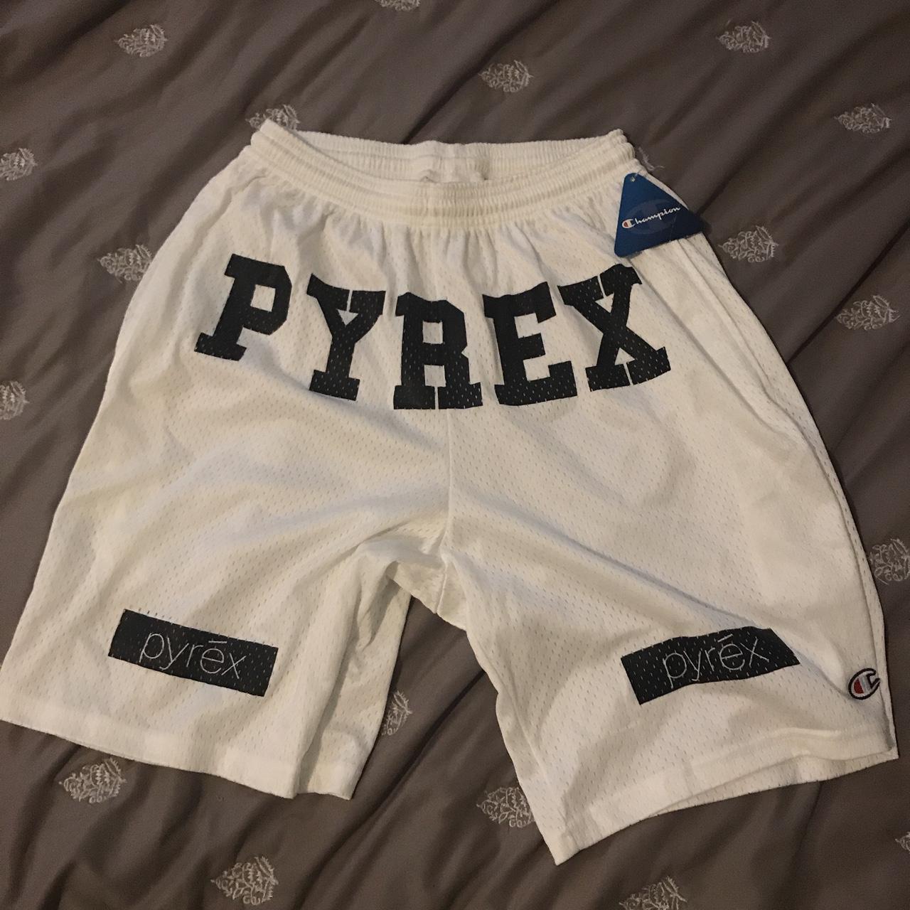 Pyrex Vision Basketball shorts by Virgil Abloh...