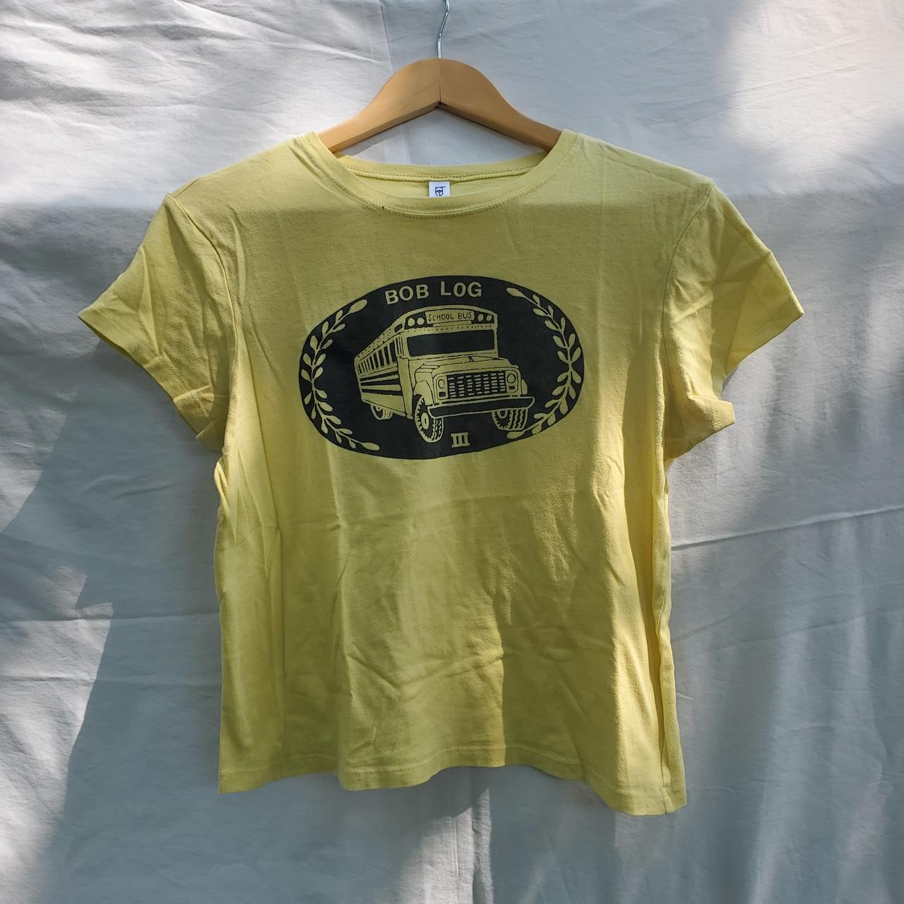  Retro Yellow Boston T-Shirt : ביגוד, נעליים ותכשיטים